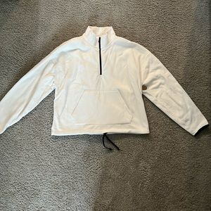 PINK Cream Fleece Quarter Zip